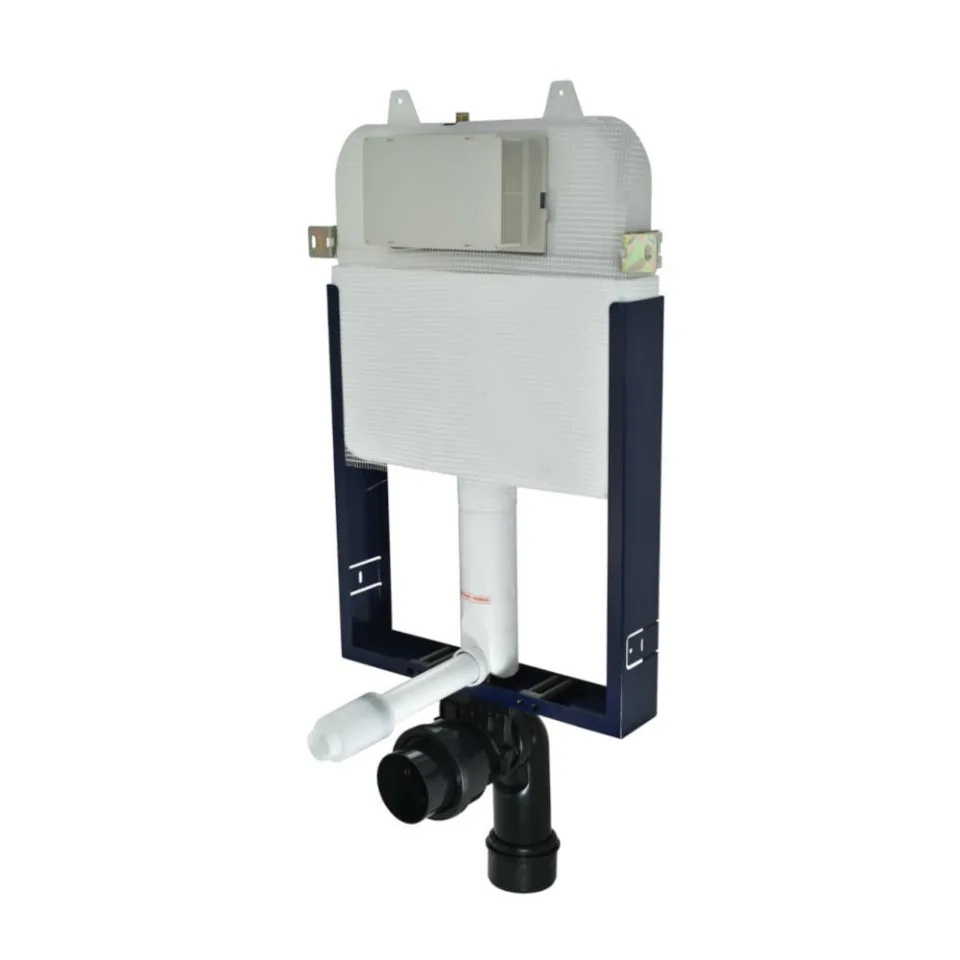 JACQUAR SINGLE PIECE CONCEALED CISTERN WITH WALL MOUNTING FRAME S-TYPE DRAIN PIPE CONNECTION SET JCS-WHT-2400WS